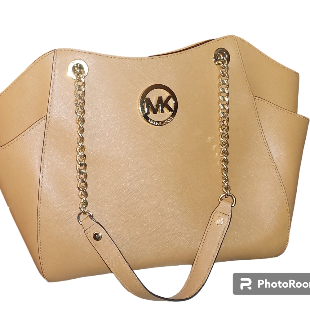 Michael Kor Leather chain link shoulder bag - Picture 11 of 16